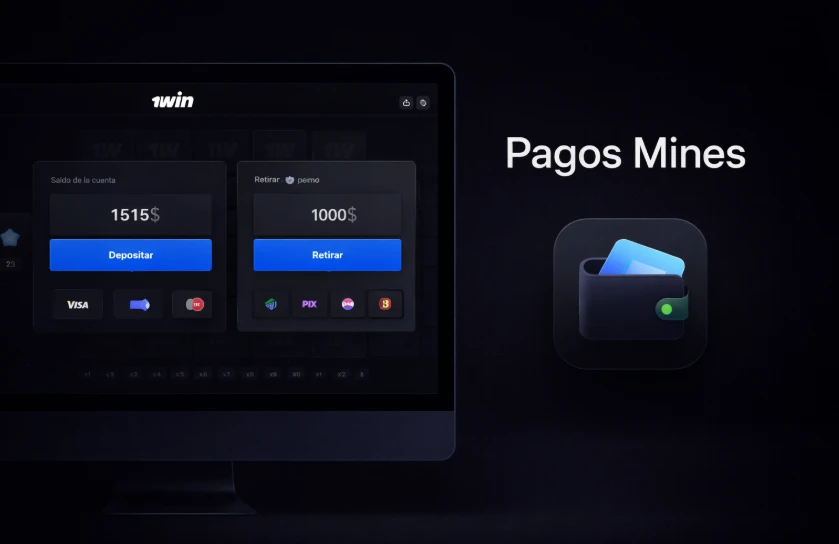 Cómo depositar y retirar dinero para jugar Mines 1win